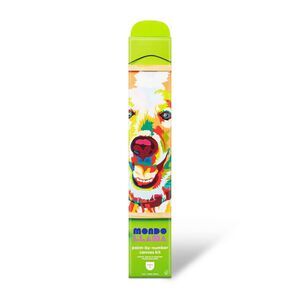 Mondo Llama Paint By Number Kit Dog Golden Retriever with 24 Acrylic Paints NEW